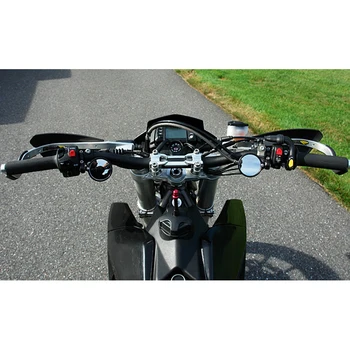 2gab Universālo Motociklu Spoguļu Alumīnija Black 22mm vilcējstienis Beigām Atpakaļskata Sānu Spoguļi Motociklu Aksesuāri