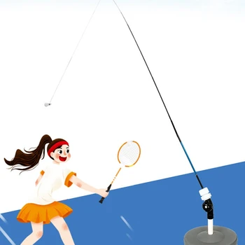 JAUNS-Badmintons Apmācību Ierīces Portatīvo Badmintona Spēlētājs Atsitiens Prakses Šūpoles Automātiski Sparring