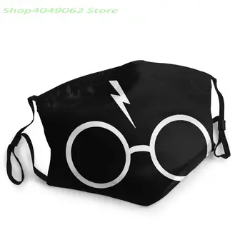 Jaunākās modes maskas Harijs PATĪK Potera cienītājiem Balts-brilles Mazgājams Atkārtoti Muti Segtu Modes Auduma Maskas
