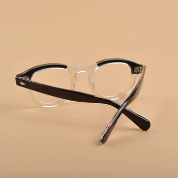 Džonijs Deps Brilles Optiskās Brilles, Rāmis Vīriešu, Sieviešu Acetāts Brilles Rāmis Retro Zīmolu Un Logo Augstākās Kvalitātes 313