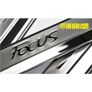 Augstas kvalitātes Nerūsējošā Tērauda Durvis, Palodzes Pretnodiluma Plāksnes Apdare Auto Piederumi Ford Focus 3 2 Hečbeks Sedans 2005-2018