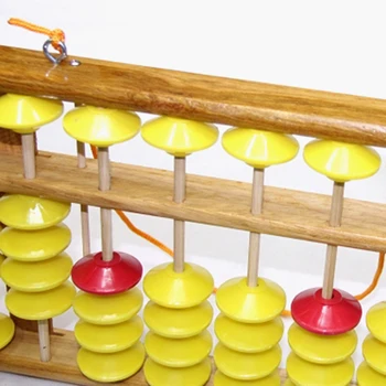 Ķīnas Abacus 13 Stabu Koka Pakaramais Liela Izmēra neslīdoša Abacus Ķīnas Soroban Līdzeklis Matemātikā Bērniem Matemātikas Izglītības Rotaļlieta, 58Cm