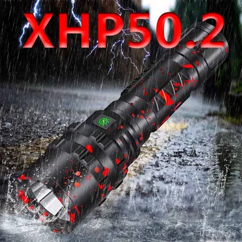 Cree xhp50.2 led lukturīti usb uzlādes Stiept triecienizturīgu Spēcīgs power 18650 vai 26650 uzlādējams lāpu Z901103