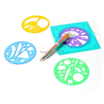 Spirālveida Dizainu Rasējamais Dēlis Burvju Pildspalvu, Lineālu Rotaļlietas Radošo Spirograph Zīmēšanas Rotaļlietu Komplekts Krāsošanai Mācīšanās Mākslas Izglītības Rotaļlieta