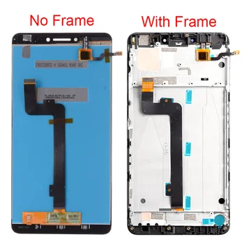 Sākotnējā Mi Max 2 LCD Xiaomi Mi Max 2 Displejs Ar Rāmi, Pieskarieties Ekrānam Digitizer Montāža Stikla 6.44