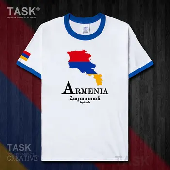 Armēnijas ROKU ESMU valstu komandas Erevāna jaunu vīriešu t krekls Modes topi ar Īsām Piedurknēm, sporta apģērbi vasaras kokvilnas t-krekls jūra 50