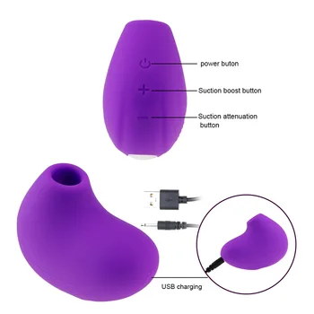 USB Lādējamu Klitora Stimulators Krūšu galu Zīdējs Vibrators Erotiska Produktu Seksa Rotaļlietas, lai Sieviete Pieaugušajiem Sieviešu Masturbator Veikals