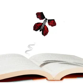 50 GAB. Burvju lidojumu Grāmatu Tauriņš Rubber Band Powered Vēja Tauriņš Kāzu Dāvanu Kartes Tauriņš Kartes Burvju Rotaļlietu K