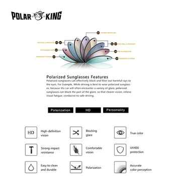 Polarking Oriģināls Dizains, Polarizēts Saulesbrilles 2020 