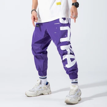 Hip Hop Joggers Vīriešiem Burtu Drukāšanas Mens Harēma Bikses Streetwear Gadījuma Potītes garuma Vīriešu Bikses Modes Jogger Bikses Sievietēm