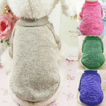 Mājdzīvnieki Suns Džemperis Silts Ziemas Suņu Apģērbu Maziem Suņiem Kucēnu, Kaķu Džemperītis Sporta Atpūtas Multicolor Izvēles Gudrs tīrtoņa Krāsu