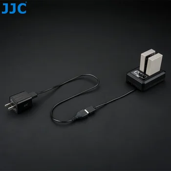 JJC USB Dual Akumulatora Ceļojumu Lādētājs Olympus BLS-50 BLS-5 BCS-1 E-M10 & Mark II III, E-PL9 E-PL8 Fotokameras Akumulatoru Aizstāt BCS-5