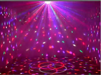 Disko Bumbu, Gaismas, 6 krāsas-9 Krāsas LED Puse, Gaismas DJ Skaņas Aktivizēta Rotējošu Gaismas