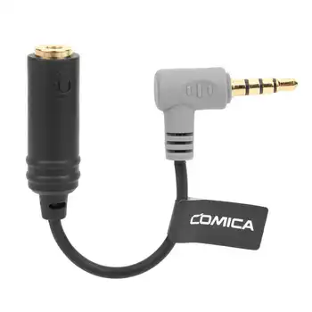 COMICA SPM-SPX TPE par TRS 3.5 mm TRRS Audio Adaptera Kabeli IOS/Huawei/Samsung Viedtālruņos, Planšetdatoros PC TPEAudio Adapteris Cabl