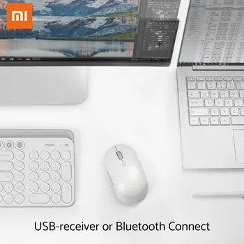 Xiaomi Mi Bezvadu Pele Klusums Editon Bluetooth USB Dual Režīmā Savienojumu, Noderīgu Mini Bezvadu Peles Pasaules Versija