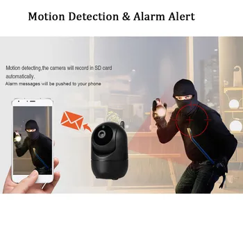 Melna Smart Home Security Uzraudzības 1080P Mākonis IP Kameras Auto Izsekošana Tīkla WiFi Bezvadu Kameras CCTV YCC365 PLUS
