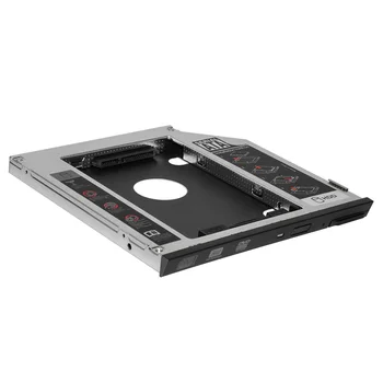 2nd HDD Caddy 9.5 mm SATA Uz SATA Alumīnija SSD Disks Gadījumā, DVD, CD-ROM Gadījumā Dell E6400 Klēpjdatoru Grāmatiņa