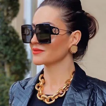 Jauno Saulesbriļļu Modes Dizainers Luksusa Zīmolu Laukumā Saulesbrilles Sieviešu Vintage Saules Brilles Sievietēm Classic Toņos Ir 2021. Tendence UV400