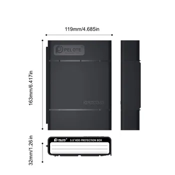 5GAB/Daudz Cieto Disku gadījumā Vienkārši HDD Aizsargs Box for 3.5 HDD Gadījumā 5 Bay cietā Diska Aizsardzības Būra ar Shockroof Funkcija