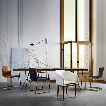 Artpad Itālija Moderna Dizaina Metāla Sienas Lampa ar Grozāms Ilgi Roku uz Dzīvojamās istabas Dīvāna Gaismas Sienas Uzstādīts Lampa ar Koka Pamatni