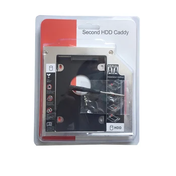 12.7 MM 2 HD HDD, SSD Cieto Disku Caddy LENOVO SL300 SL400 SL410 SL510 SL500 L512 E530 E530c E535(Dāvanu Optisko disku bezel)