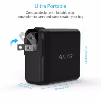 ORICO 4 Portu USB Lādētājs 34w atbilst Fast Travel Lādētāju ar 3 Pārveidotāji Sienas Strāvas Adapteri iPhone, Huawei RU Noliktavas Likvidēšana