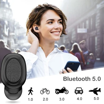 Wiresto Mini Bluetooth Austiņas Taisnība Bezvadu Stereo Sporta Austiņas TWS Earbuds Touch Kontroli Sweatproof Earbuds ar Mic