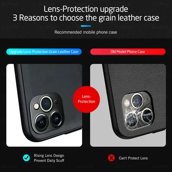 Ietver gadījumā ādas tekstūru auto magnētisko aizsargātu apvalks iPhone 11 11pro 11pro max 12 12pro 12mini 12pro max X XS XS maks.