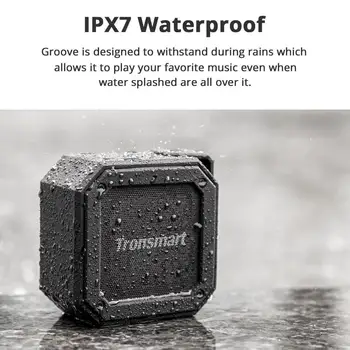 Tronsmart Groove Bluetooth 5.0 Skaļrunis IPX7 Ūdensizturīgs Portatīvo Kolonnas Mini SoundBox Ar TWS Balss Palīgs 24-Stundu Laika Spēlēt