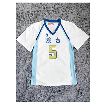 Haikyuu!! Korai Hoshiumi Skolas Vienādus T-krekls, Šorti Cosplay Kostīmu Haikiyu Volejbols Komanda Jersey Sporta