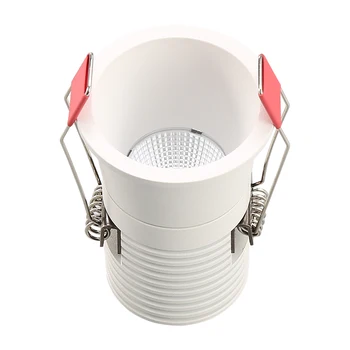 Anti Glare Aptumšojami COB LED Downlights 5W/7W/10W/12W LED Griestu salona Apgaismojums Siltā Auksti Balta Fona Lampas, Iekštelpu Apgaismojums