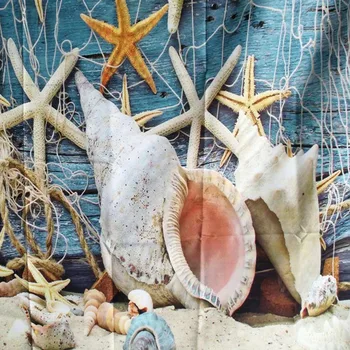 Starfish Zvejas Tīklu Sienas Karājas Gobelēni Boho Gobelēns Sienas, Paklāja Foto Fona Auduma, Dzīvojamā Istaba Segu
