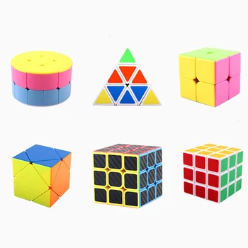 2x2x2 3x3x3 Šķībs Piramīdas Profesionālās Speed Magic Cube Bāzes Puzzle Vērpjot Klasiskās Izglītības Cube Rotaļlietas Bērniem Dāvanu