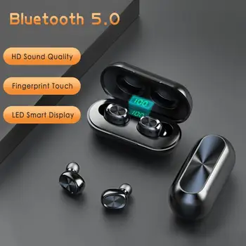 TWS Bluetooth 5.0 Austiņas Bezvadu Austiņas Ar Mikrofonu, Sporta Ūdensizturīgs Mini Earbuds Austiņas IOS Android