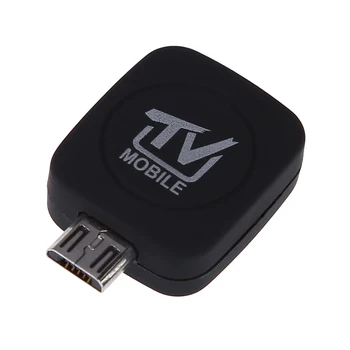 Mini Micro USB 2.0 DVB-T Digitālās TELEVĪZIJAS Uztvērējs Uztvērējs ar Antenu Android Tālrunis Tablet PC Melns