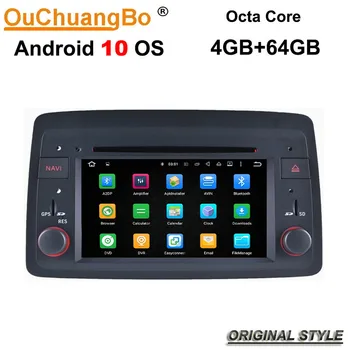 Ouchuangbo radio, gps navigācijas Panda 2004 tālāku atbalstu android 10 sistēma ar 8 core 4 GB+64GB