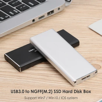 USB 3.0 Micro B M. 2 NGFF SSD Lodziņā Adapteris Ārējo Cieto Disku, Diska Būra Gadījumā Caddy par 2230 2242 2280 2260