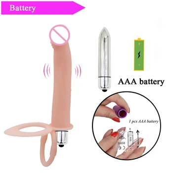Anālās Lodītes Butt Plug Vibrators Dubultā Iespiešanās Strapon Dildo G Spot Anālais Vibrators Klitora Stimulators Massager Seksa Produkti