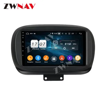 4G+128GB Android 10 Auto multimedia Player Fiat 500 X-2019 GPS navigācijas Auto stereo radio, magnetofons galvas vienības