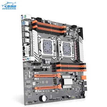 X79 Dual LGA 2011 Mātesplati komplekts 2 GAB Xeon Procesors E5-2640 2.50 GHz Procesors CPU un 8*8GB 1600 ECC REG Atmiņa