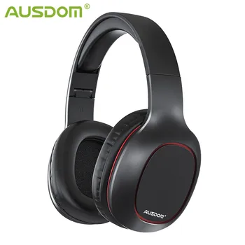AUSDOM M09 Modernizētas Bezvadu Austiņas Over-Ear Stereo ar MIC Atbalsta TF Karti Bluetooth Austiņas Mūzikas Tālruņu Austiņas