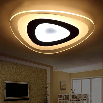 Ultrathin Trīsstūris Griestu lampas lampas dzīvojamā istabā, guļamistabā, spīdumi de sala mājas Dec LED griestu Lustra