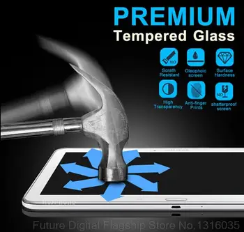2gab 0.3 mm 9H HD Rūdīts Stikls Screen Protector For Samsung Galaxy Tab 3 7.0 T210 T211 T215 P3200 P3210 Tablete Aizsardzības Plēves