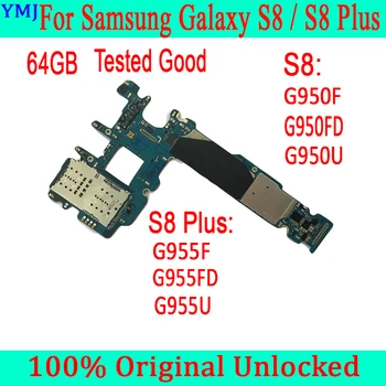 Sākotnējā Mātesplati Par Samsung Galaxy S8 Plus G955F G955FD G955U S8 G950FD G950F G950U 64GB Atbloķēt MainBoard Eiropā Versija