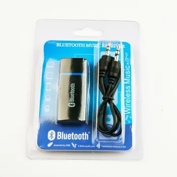 Jauns!!Mini portatīvo bezvadu bluetooth 2.1+EDR, audio uztvērējs, 3,5 mm aux, usb, bluetooth automašīnas brīvroku skaļrunis mp3 5842