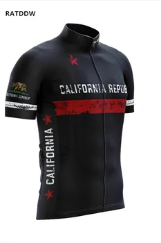 2018 Kalifornijas Lācis Ātri Sausas Īsām Piedurknēm Riteņbraukšana Svīteri Riteņbraukšana Apģērbu MTB Maillot Ropa Ciclismo Vīriešu Velosipēds Velosipēdu Jersey