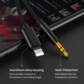8 Pin 3,5 mm Austiņu Ligzda Audio Kabelis, Adapteri iPhone 11 Pro Max XS XR X Aux Sadalītāja Austiņas Converter Piederumi