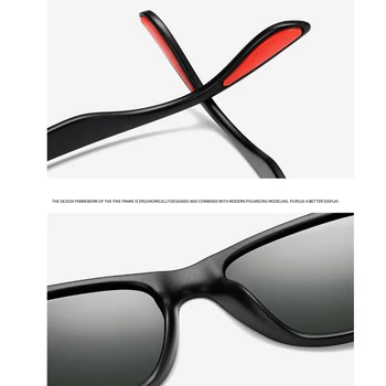 LongKeeper DIZAINA Vīrieši Sievietes Classic Retro Kniežu Polarizētās Saulesbrilles, Vieglāks Dizains Kvadrātveida Rāmis UV Aizsardzība