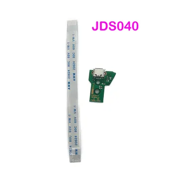 10SETS V4 12 Pin Maksas Lente Kabeļu Par PS4 Pro Kontrolieris JDS-40 USB Uzlādes Valdes Kontaktligzdu Slēgumu & Kabelis