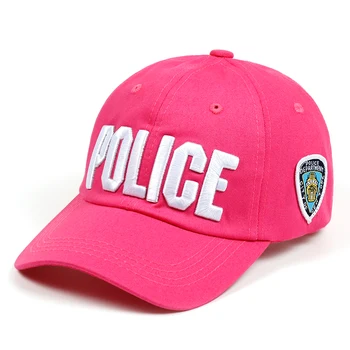 JAUNU Zīmolu Jaunums Modes Vēstule POLICIJAS Vīriešu Cepures Gadījuma Kokvilnas Beisbola cepure Sievietēm Vasarā Snapback Cepures Augstas Kvalitātes Kaulu